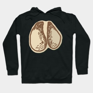 Cow Track Woodcut Hoodie